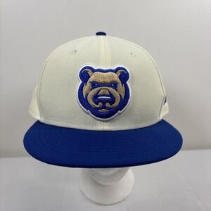 Iowa Cubs Mens New Era 59FIFTY 7 7/8 Fitted Hat Cap Cream Royal Des Moines Iowa